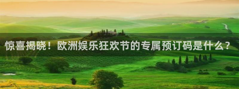 门徒娱乐体育网页版入口：惊喜揭晓！欧洲娱乐狂欢节的专属预订码是什么？